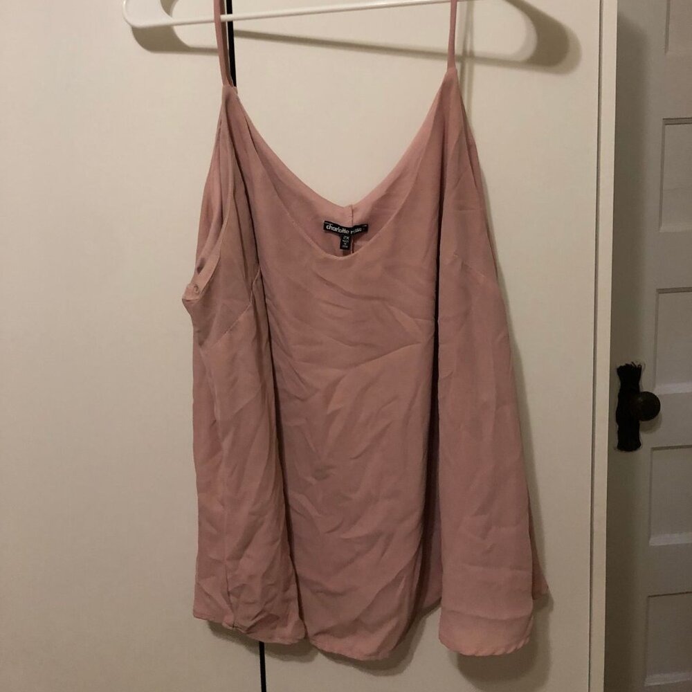 Charlotte Russe Pink Tank-Top/Sleeveless Blouse 2x